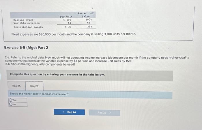 $80,000 per month and the company is selling 3,700 units per month.