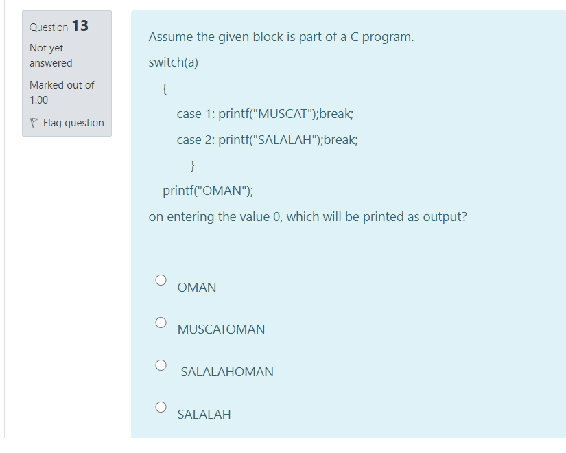  C program solve by C program Question 13 Assume the given