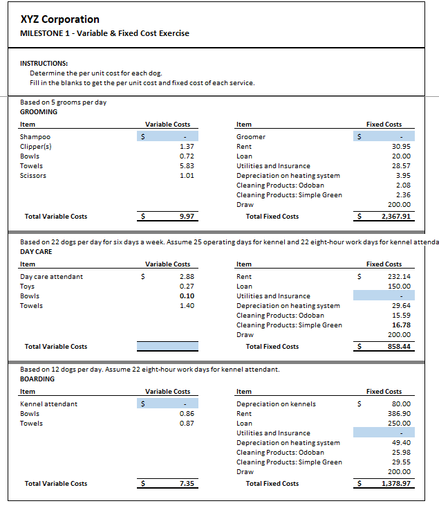 that will offer dog grooming, day care and boarding COMPANY PROFILE TAB