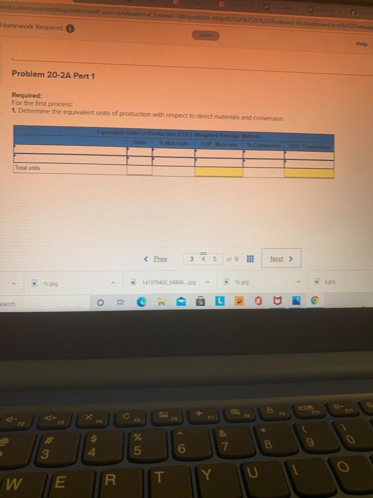 Weighted average: Cost per equivalent unit, costs assigned to products LO C2,