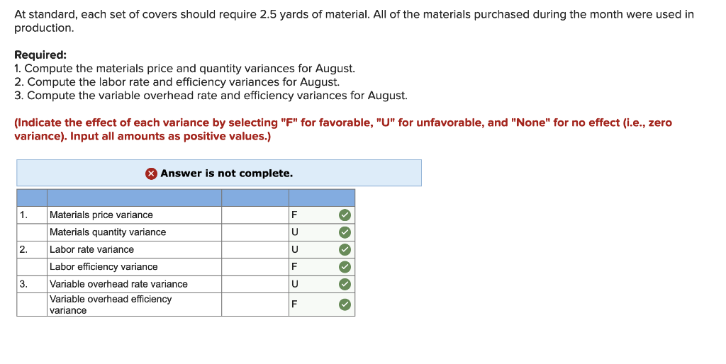 manufactures auto accessories. One of the company's products is a set of