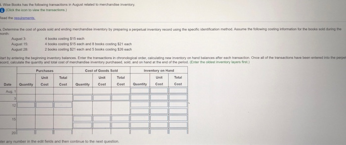  do not use info -starting 10 books at $15 instead use