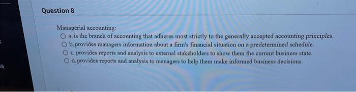 a liability c. In the Balance Sheet as an asset d. In