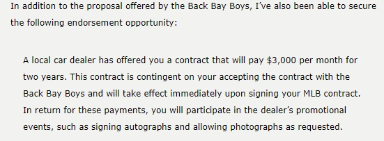 each month in the contract term. Under the league's collective bargaining agreement,