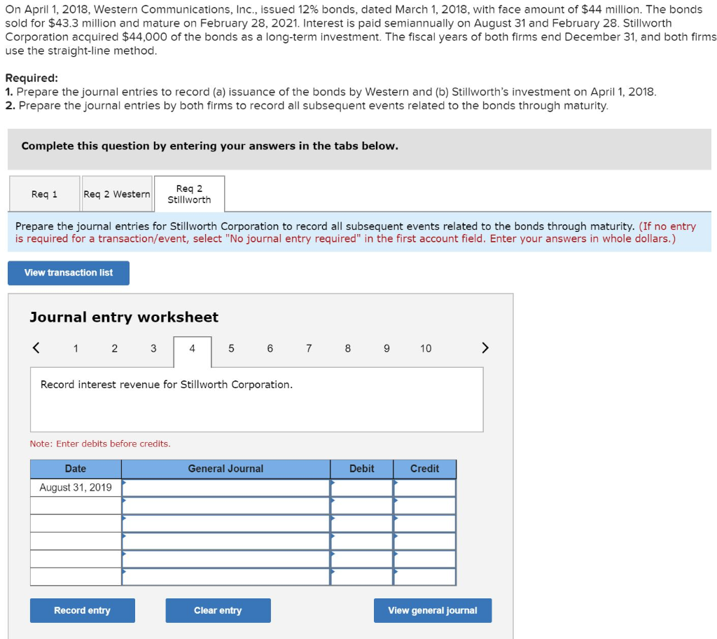 bonds sold for $43.3 million and mature on February 28, 2021. Interest