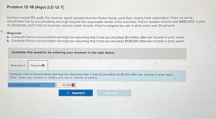 audit, the revenue agent decided that the Parker family used their closely