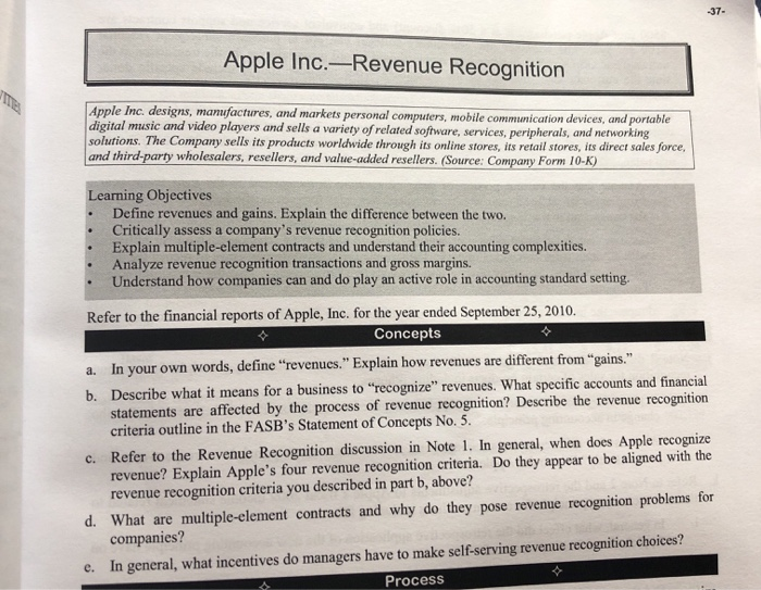 d) What are multiple-element contracts and why do they pose revenue recognition