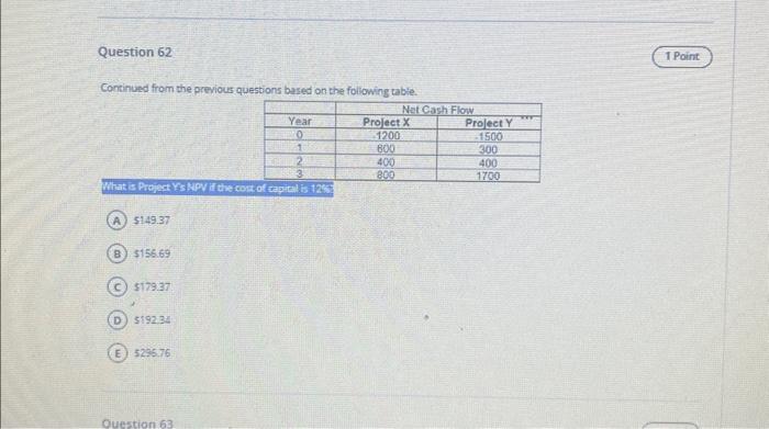  Continued from the previous questions based on the following table. 5149.37