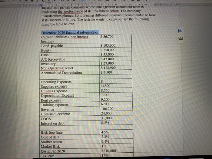  Only do question 5,6,7,8,9 10 10.2011 Jackson is a private company