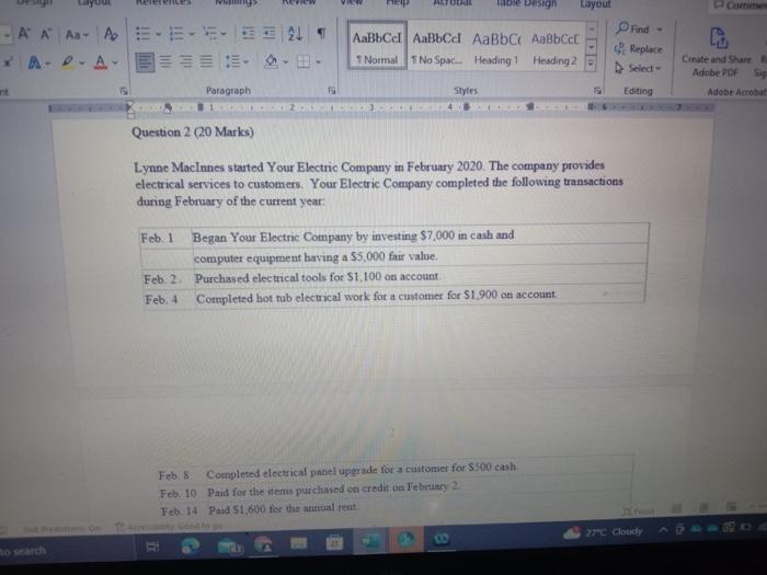 and the debit and credit. No entry description is needed. You can