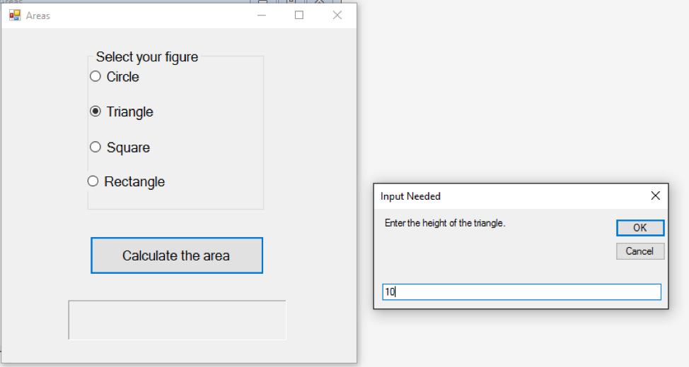 that allows the user to select a geometric figure from a set