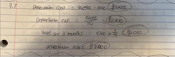 relating to a new machine purchased by Gotham Company is presented in