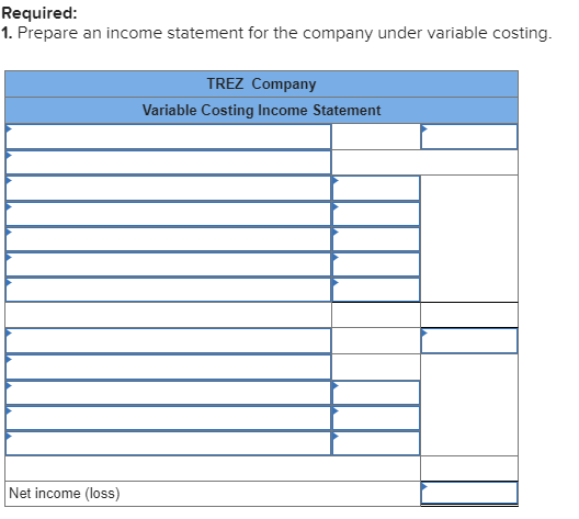 income LO P2, P3 Trez Company began operations this year. During this