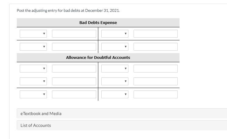December 31, 2021. Number of Days Past Due Not Yet Due Customer