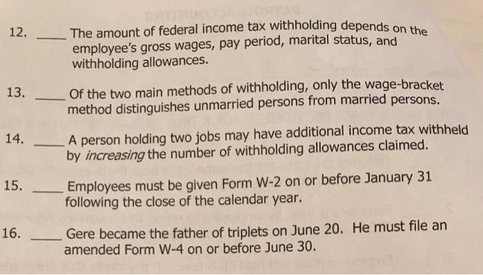TRUE ANSWER OR "F" FOR A FALSE ANSWER. Different tax rates but