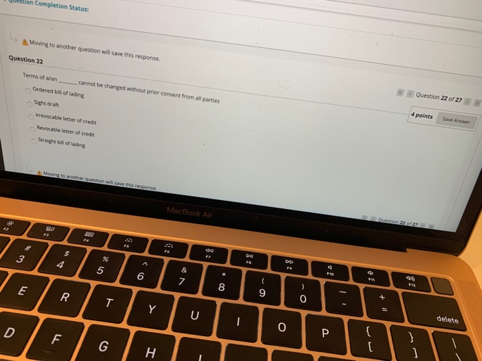 Question 21 of 27 Question 21 4 points AUS. portfolio manager invests
