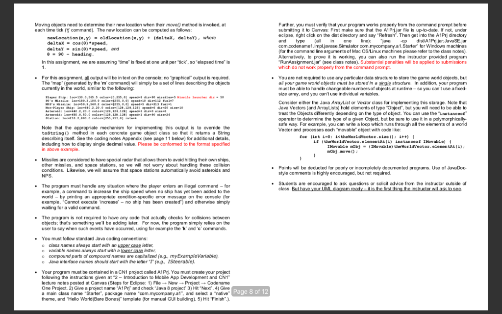 speed=8 dir=90 missiles=5 Missile launcher dir = 50PSs Missile: loc=180.3,100.0 color=[255,0,0] speed=10