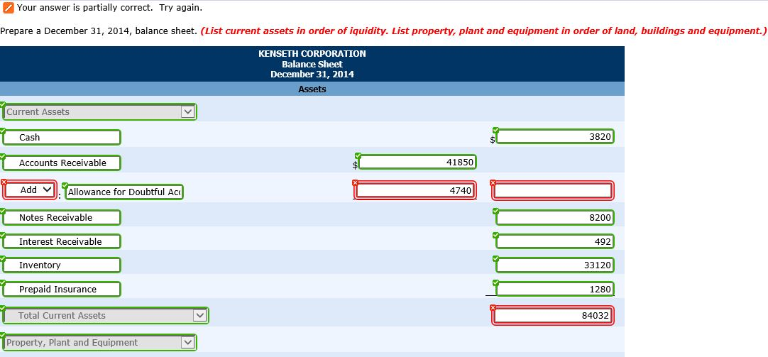 Land Buildings Equipment Patent Allowance for Doubtful Accounts Accumulated Depreciation-Buildings Accumulated Depreciation-Equipment