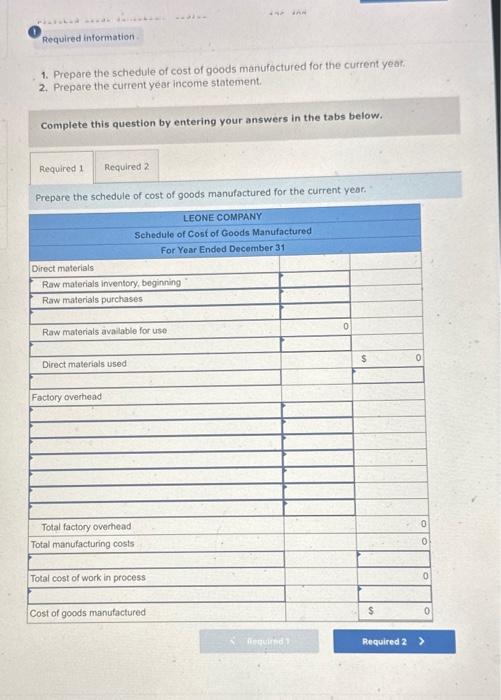 to do it corrctly :) 1. Prepare the schedule of cost of