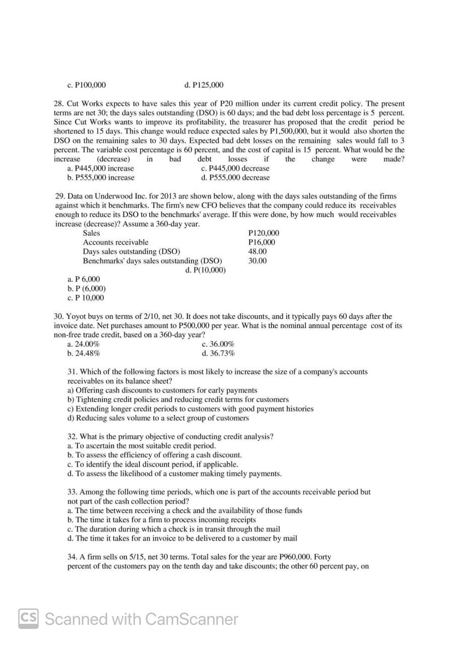tax? a) P36,000 b) P20,000 c) P18,000 d) P10,000 5. Lenovo, Inc.,