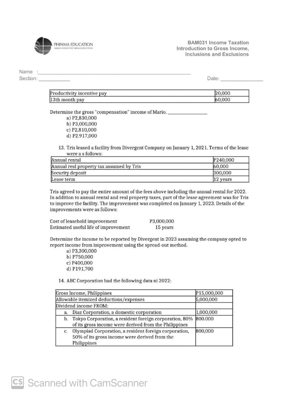 a facility from Divergent Company on January 1,2021. Terms of the lease