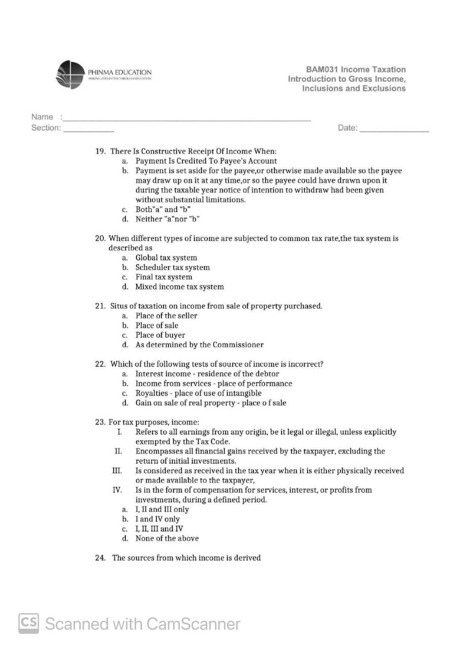 year of P20 million under its current credit policy. The present terms