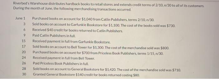 This is all one question. Thank you! 3 6 Riverbed's Warehouse