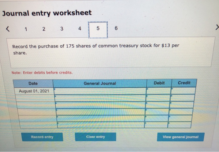 common stock have been issued. The following transactions affect stockholders' equity during