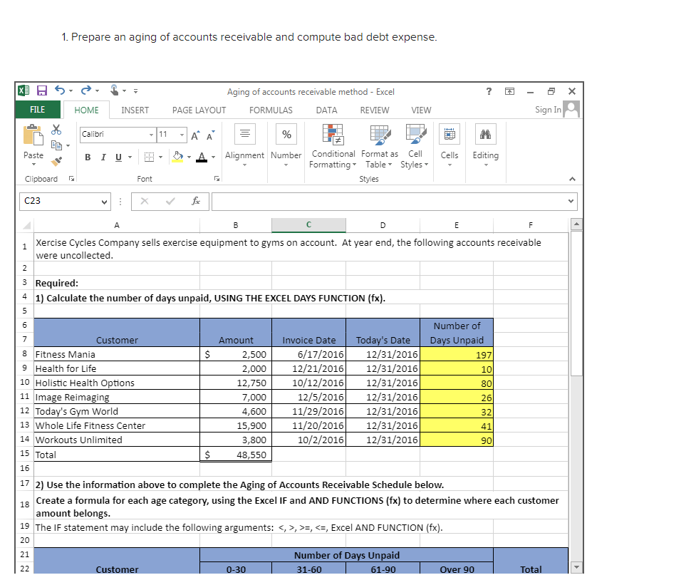  Please also include formulas. I know there were other questions with