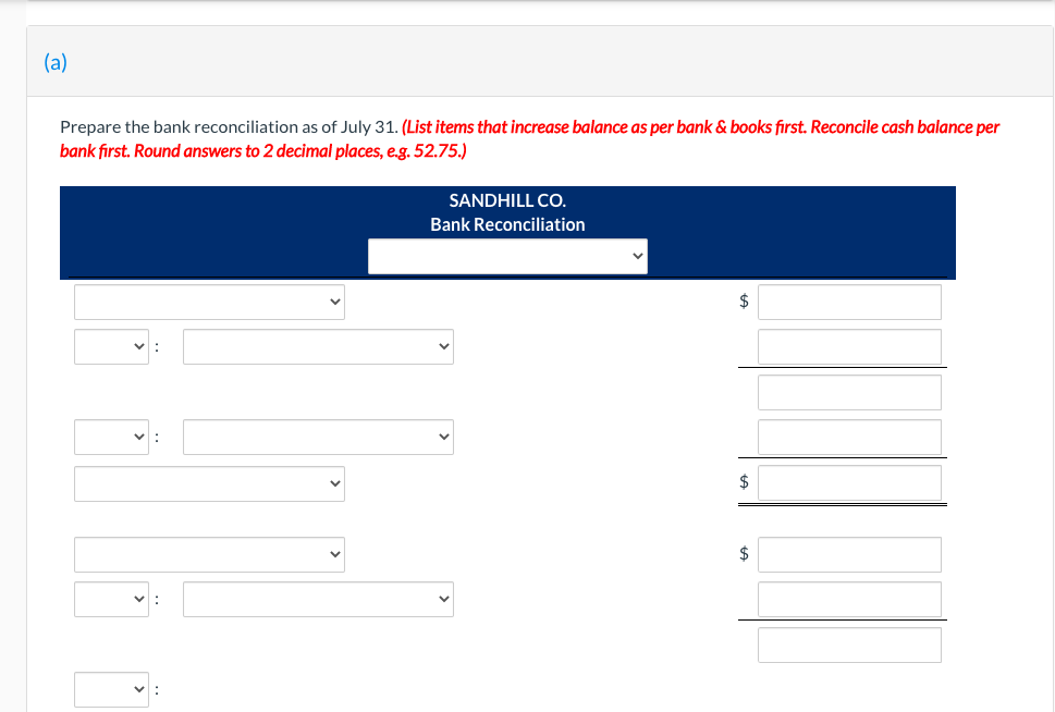 Co. had a cash balance per books of $6,285.00. The statement from