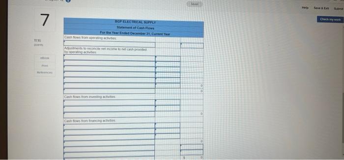 developing its annual financial statements at December 31, current year. The statements