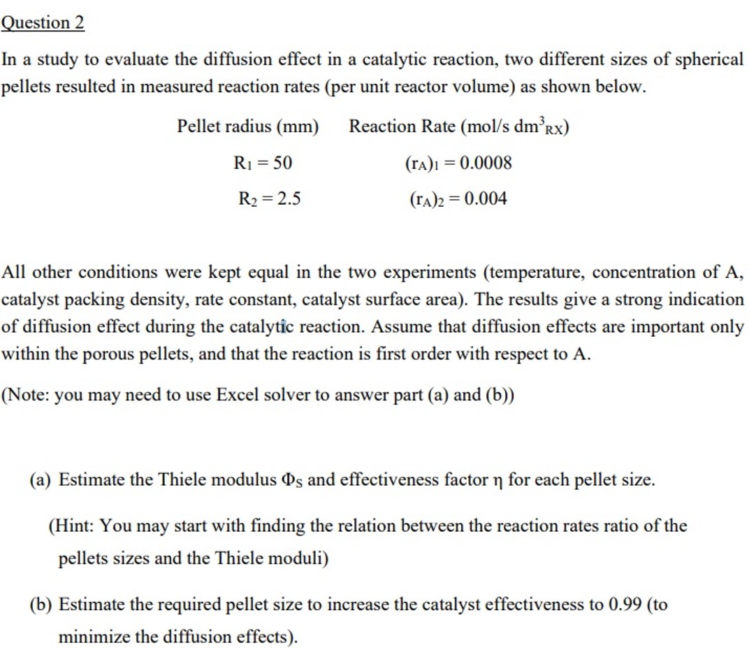  Question 2 In a study to evaluate the diffusion effect in