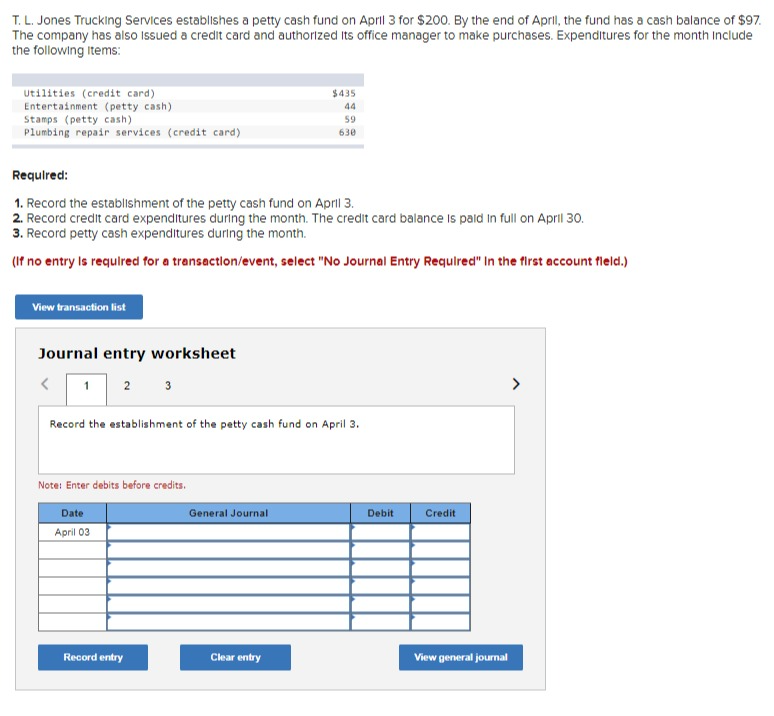 I need a journal entry answer for accounting. Please help!!! T. L.
