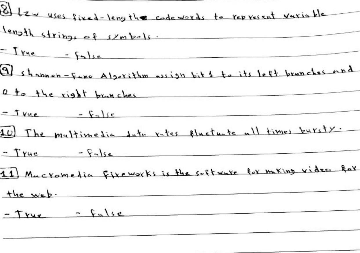 fully implemented - True false (2) The & face book of the