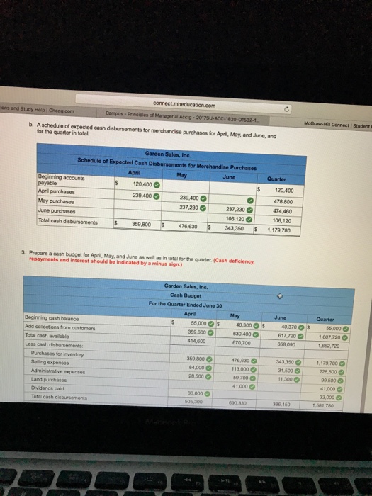 levels and collecting accounts receivable sooner will impact the cash budget. He