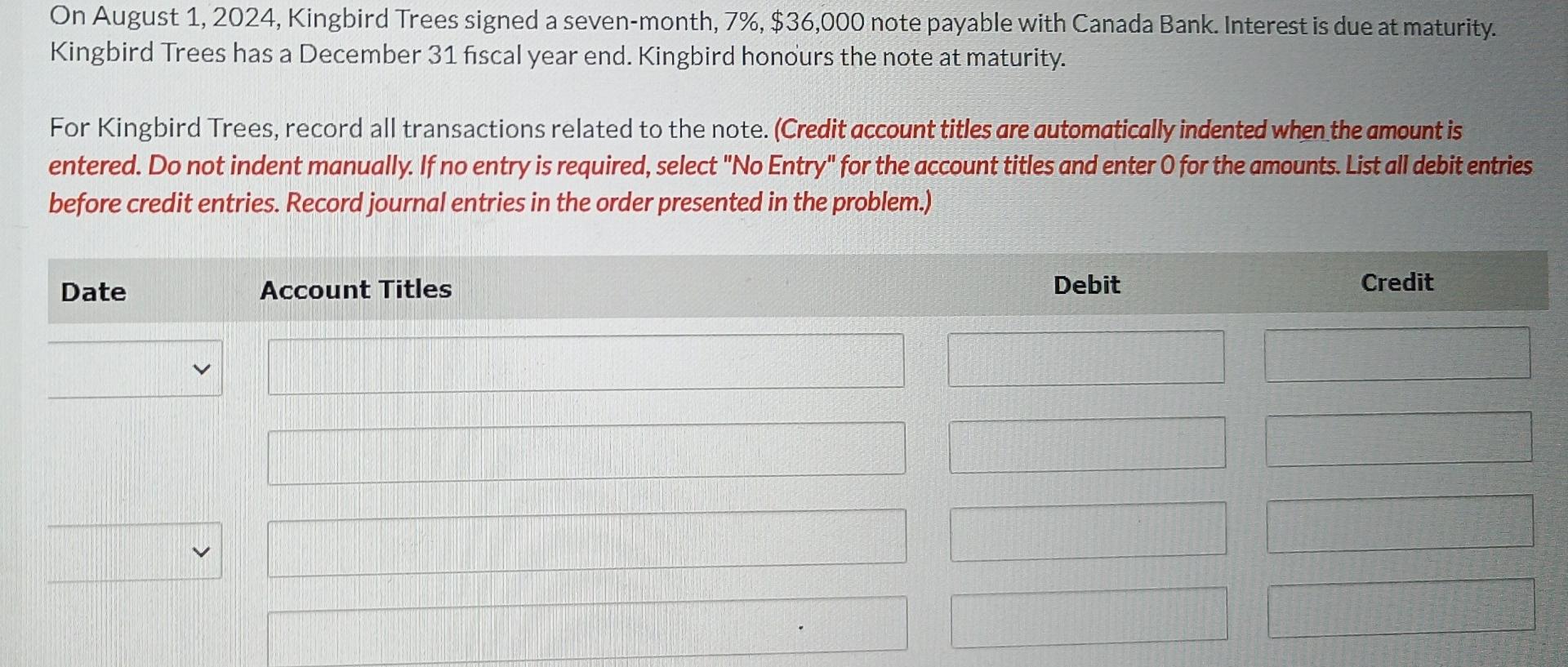  please send full answer On August 1, 2024, Kingbird Trees signed
