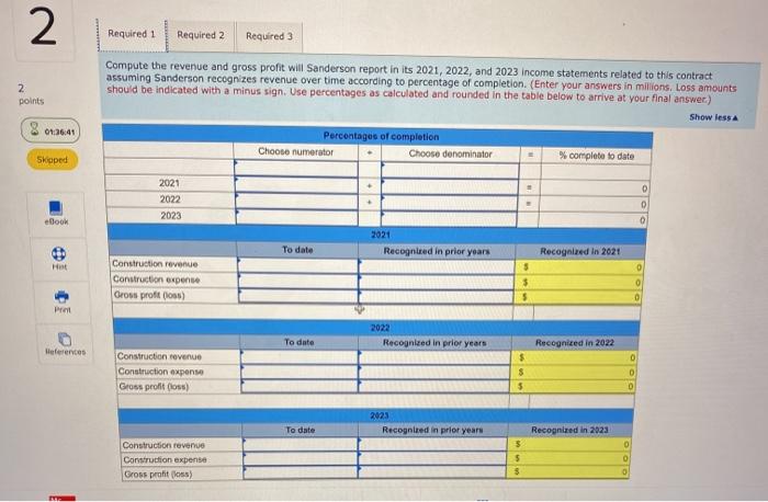 recognition over time vs. upon project completion [LO6-9] 0136 58 On June