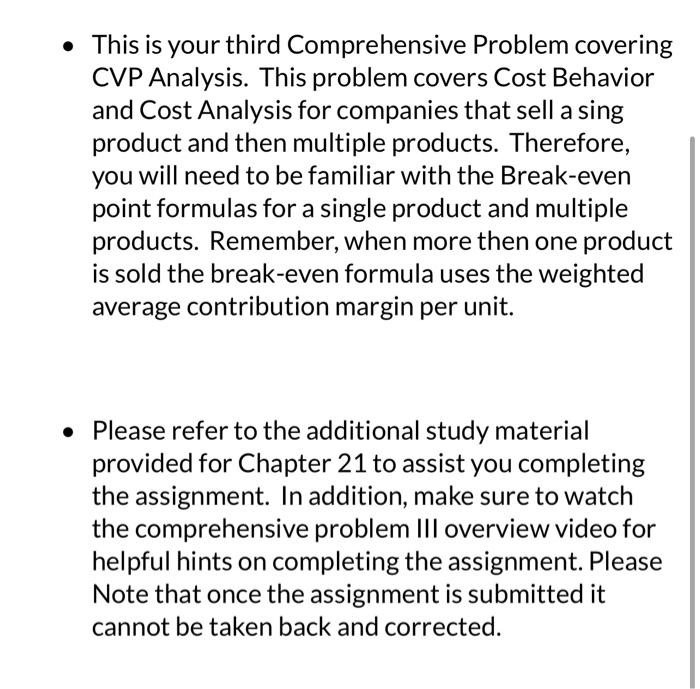 it should include: 1. Please show all work and number each answer