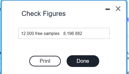 work in the Excel file with these check figures. 5) Use your
