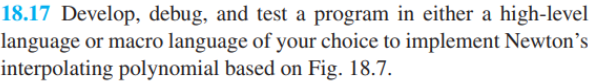  Solve by MATLAB 18.17 Develop, debug, and test a program in