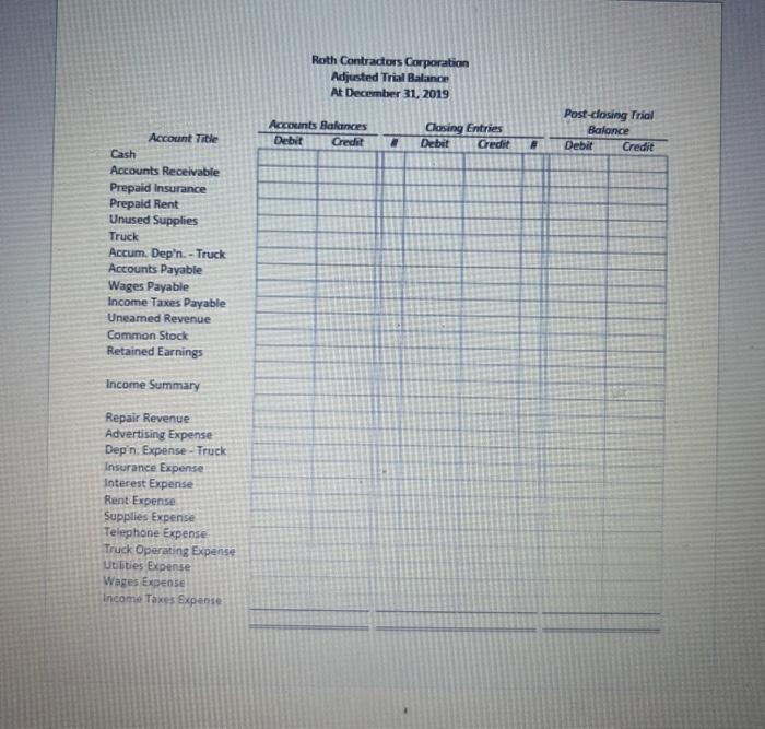 entries to general ledger T-accounts. Part B 3 Prepare all necessary adjusting