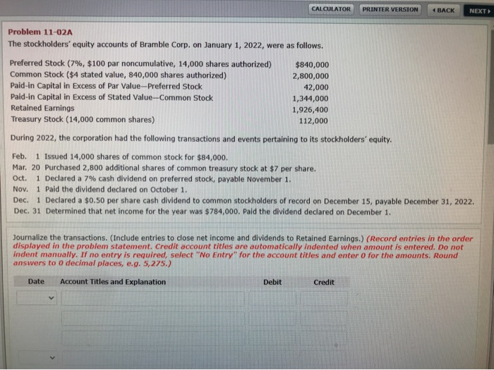  CALCULATOR PRINTER VERSION Common Stock > > Paid in Capital in