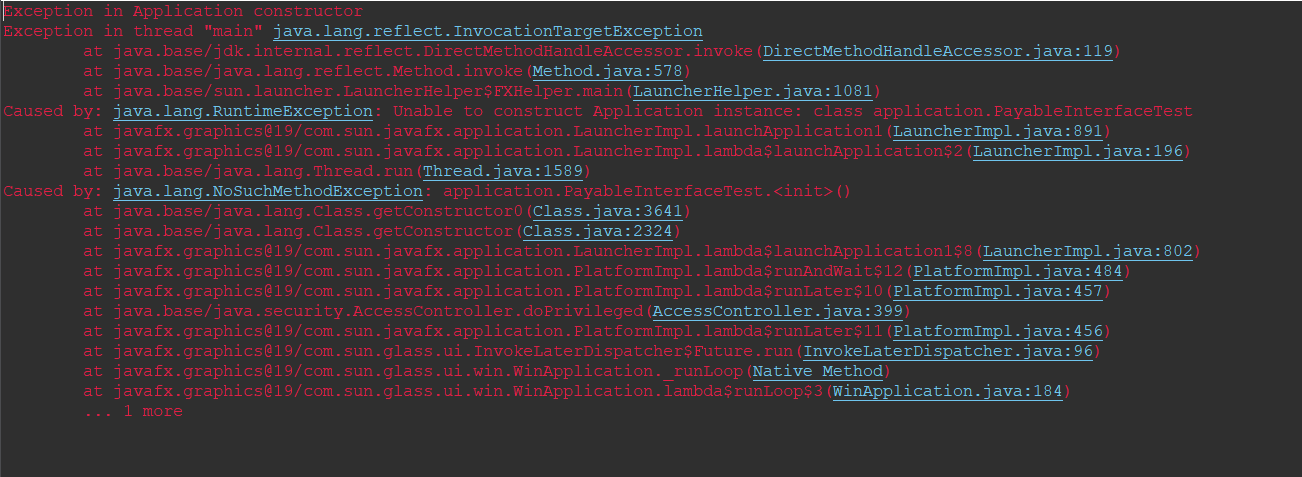 My JavaFX code is not working. I am taking an error which