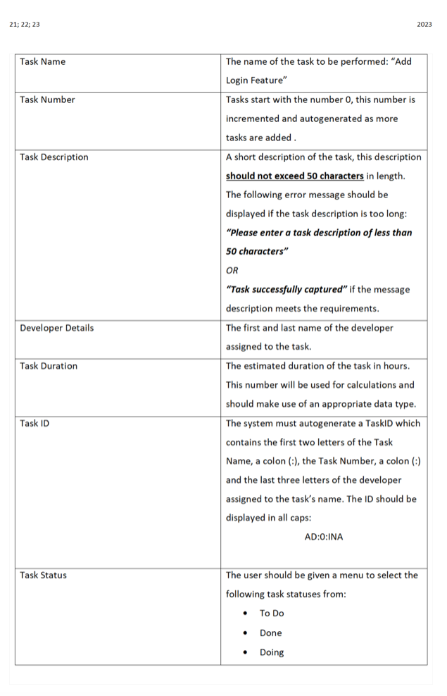  Part 2- Adding Tasks feature At the end of this specific