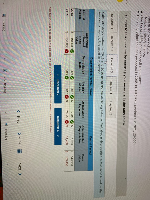 the Allegheny Corporation purchased machinery for $157,000. The estimated service life of