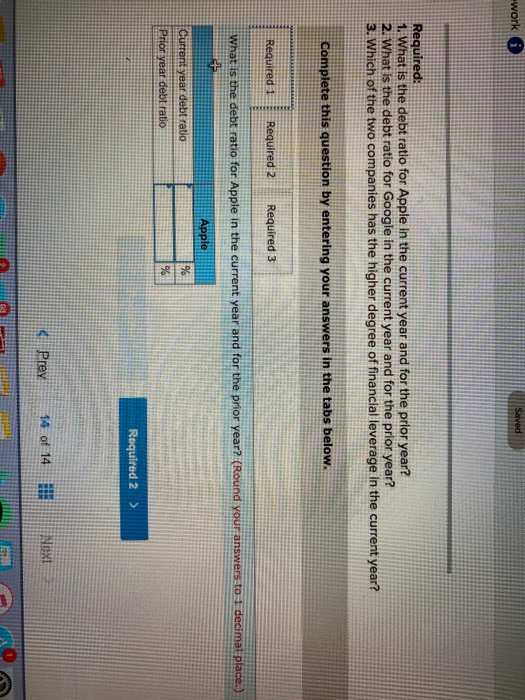 A2 Key comparative figures for Apple and Google follow. $ millions Total