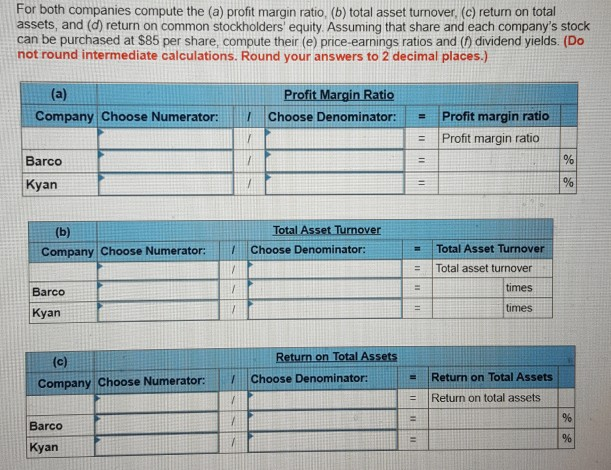 statements of two companies competing in the same industry follows Barco Kyan