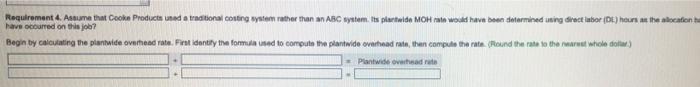 DL hours $ 723,000 Total manufacturing overhead (MOH)... Print Done X i