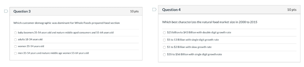 Question 4 10 pts Question 3 10 pts Which best characterizes