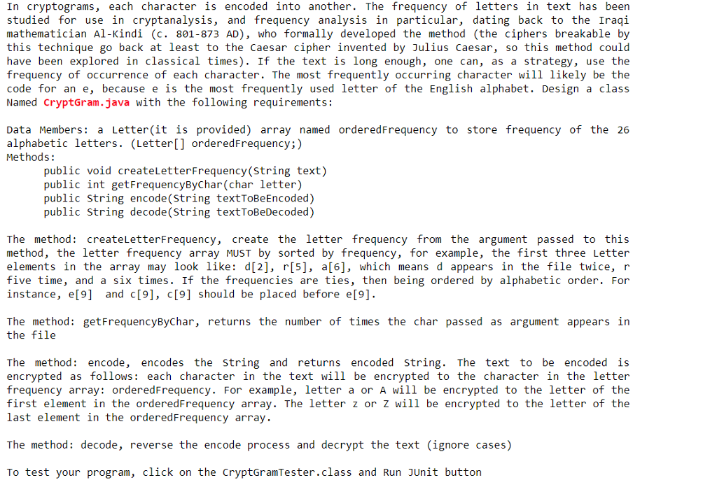  ***Must use the CODE PROVIDED. Must be in JAVA. Include ALL